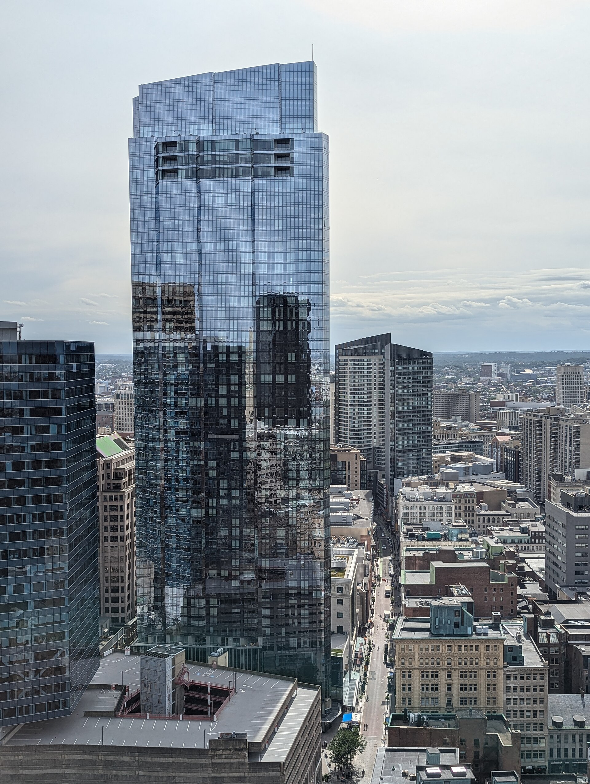 Millennium Tower rising above Downtown Boston